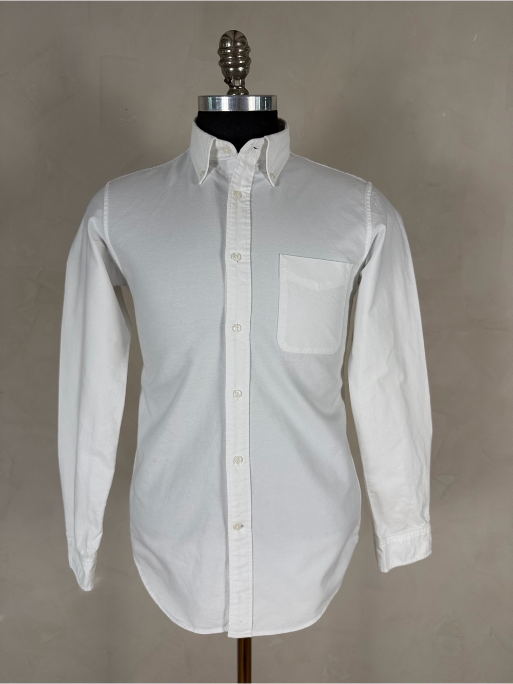 Uniqlo Men’s Small Slim Fit White Oxford Button Down Shirt